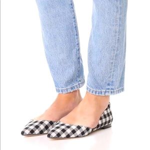 Sam Edelman Plaid Rodney D’orsay Pointed Toe Flats